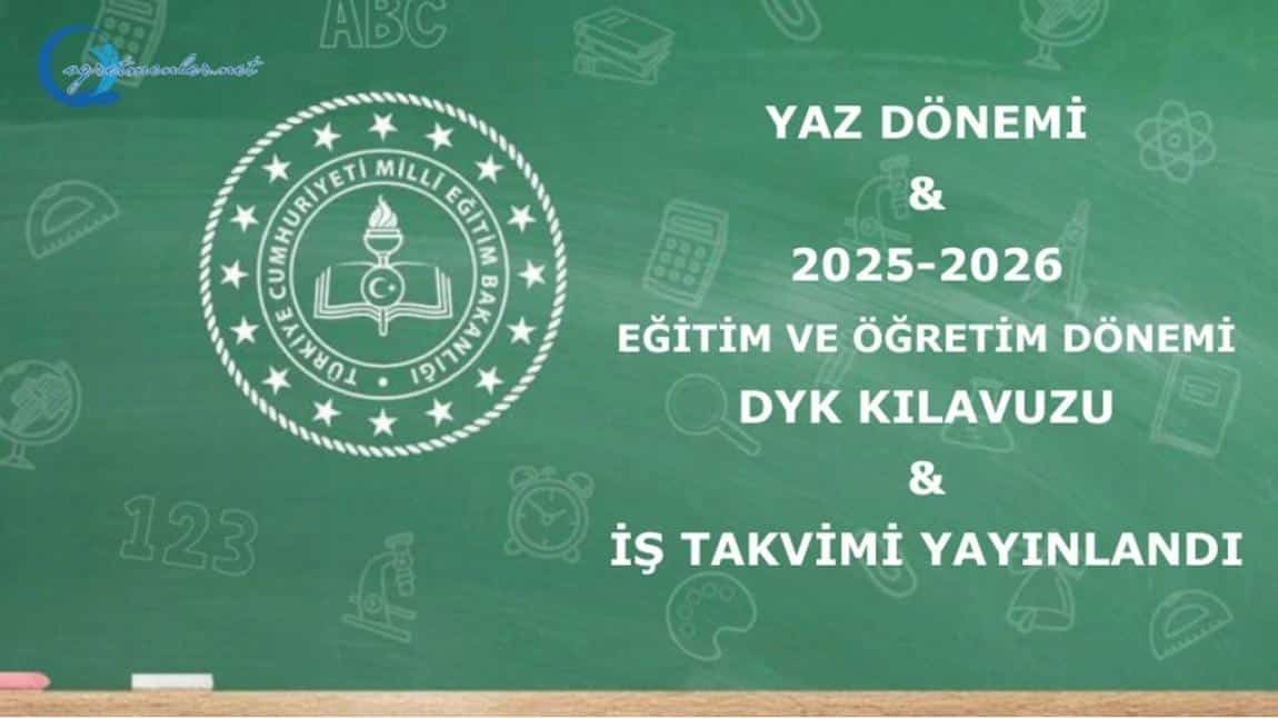 2025-2026 EĞİTİM ÖĞRETİM YILI DYK KILAVUZU VE İŞ TAKVİMİ YAYINLANDI
